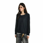 6203344051169,6203344051170,6203344051171, Sheer Knit Faux Two-Piece Long-Sleeve T-Shirt