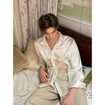 Sheer Lace Back Long Sleeve Shirt 2