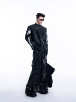 Short Leather Jacket With Asymmetrical Placket 4