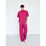 Short-Sleeve Button Shirt and Pants Set 5