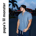 6097628600178,6097628600179,6097628600180, Short-Sleeve Plaid Shirt with Cuff Tabs