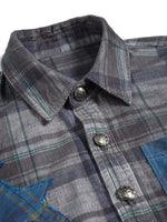 Short Sleeve Plaid Star Applique Shirt 3