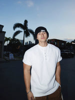 Short-Sleeve Ribbed Henley T-Shirt 1
