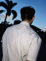 Short-Sleeve Striped Academy Shirt with Tie 4