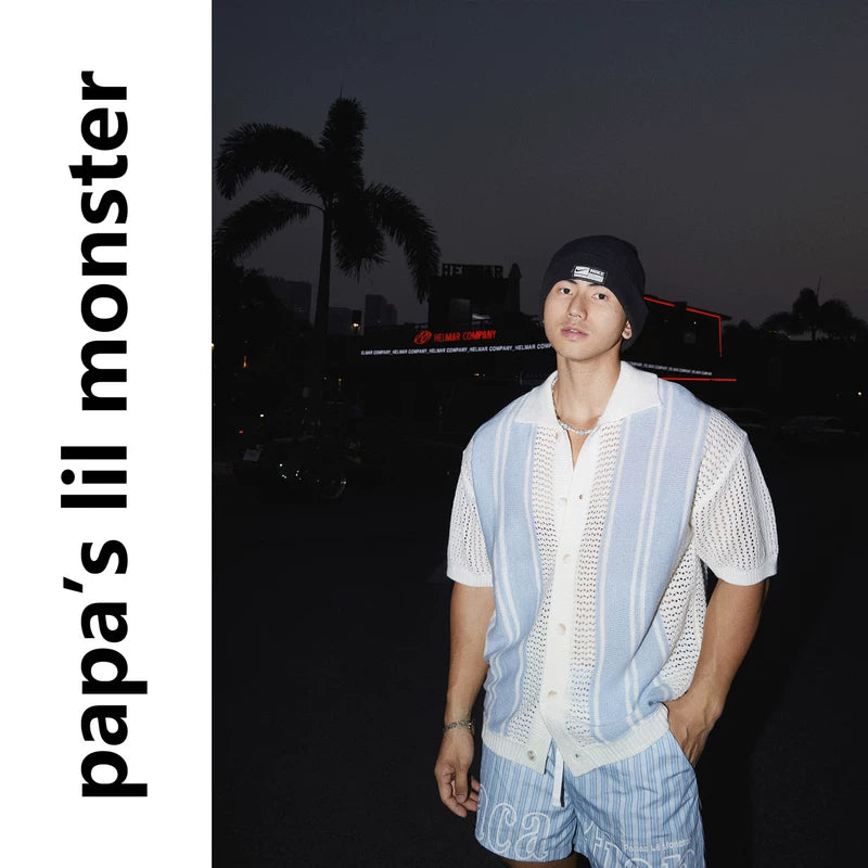6212137946108,6212137946109,6212137946110, Short-Sleeve Striped Knit Resort Shirt