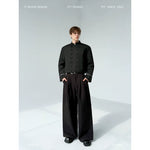 Short Stand Collar Double-Breasted Coat 1
