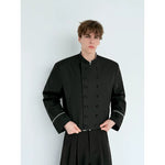 Short Stand Collar Double-Breasted Coat 2