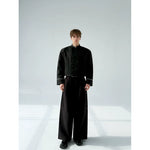 Short Stand Collar Double-Breasted Coat 4