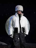 Short Stand Collar Puffer Jacket 1