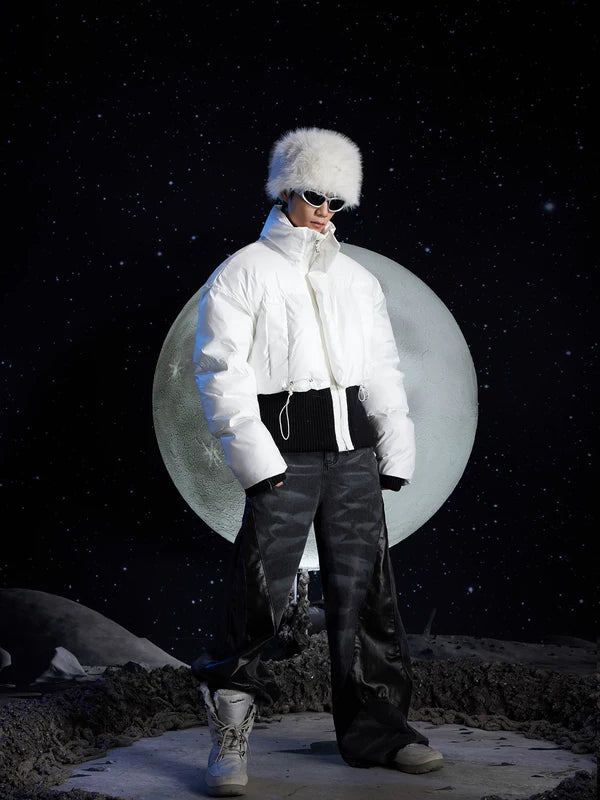 Short Stand Collar Puffer Jacket 4