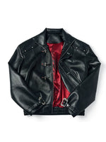 Short Wide Leather Jacket 1
