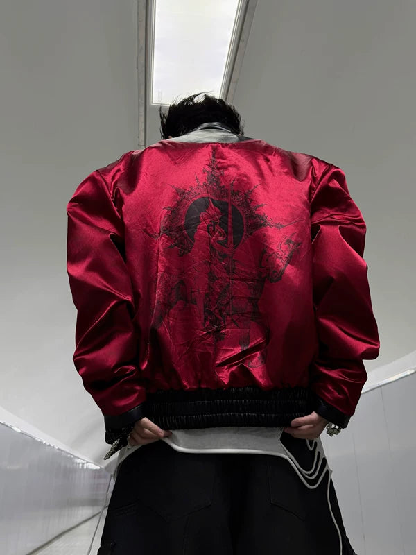 Short Wide Leather Jacket 2