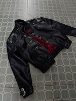 Short Wide Leather Jacket 5