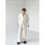 Short Wool Suit Jacket and Pants Set 1