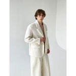 Short Wool Suit Jacket and Pants Set 2
