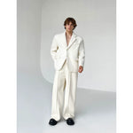 Short Wool Suit Jacket and Pants Set 3