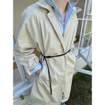 Single-Breasted Oversized Long Trench Coat 3