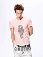 Skull Rhinestone Slim Fit T-Shirt 1