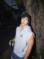 Sleeveless Zip-Up Hooded Vest 5