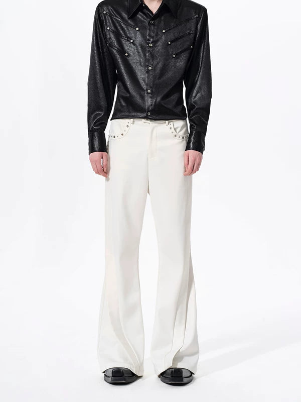 Slightly Flared Wrinkle-Free Dress Pants 2