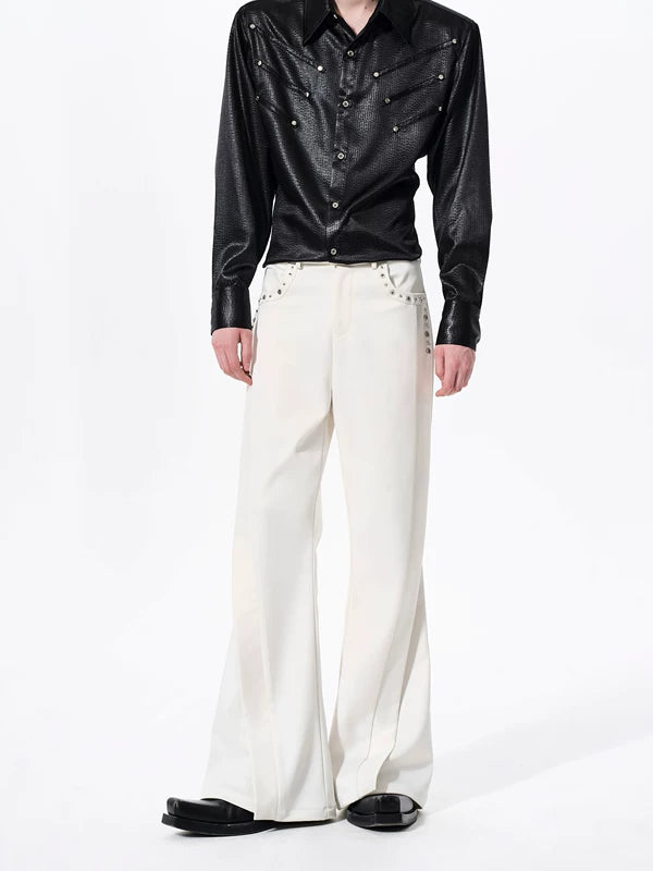 Slightly Flared Wrinkle-Free Dress Pants 3