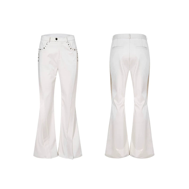 6026090660811,6026090660812,6026090660813,6026090660814, Slightly Flared Wrinkle-Free Dress Pants