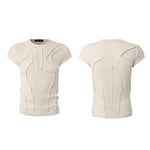 6095248572735,6095248572736,6096326945164, Slim Fit 3D Cut Short Sleeve T-Shirt