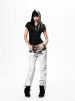 Slim Fit Buckle Detail Short-Sleeve Shirt 3