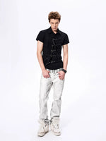 Slim Fit Buckle Strap Shirt 4