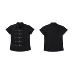 6095051245772,6095051245773,6095051245774,6095051245775, Slim Fit Buckle Strap Shirt