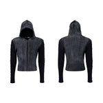 6094781687057,6094781687058,6094781687059,6094781687060, Slim Fit Cable Knit Hooded Jacket