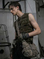 Slim Fit Camouflage Sleeveless Vest 1