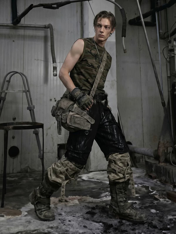 Slim Fit Camouflage Sleeveless Vest 4
