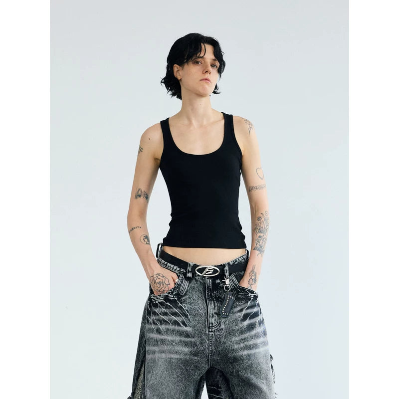 5793587484978,5793587484979, Slim Fit Casual Camisole Tank Top