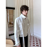 Slim Fit Collared Shirt with Ribbon Detail 5