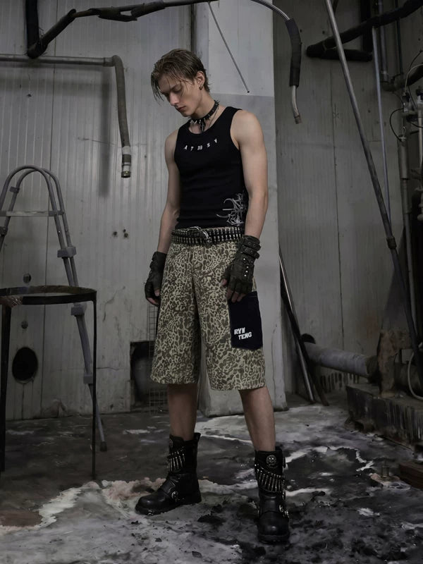Slim Fit Graphic Print Sleeveless Vest 5