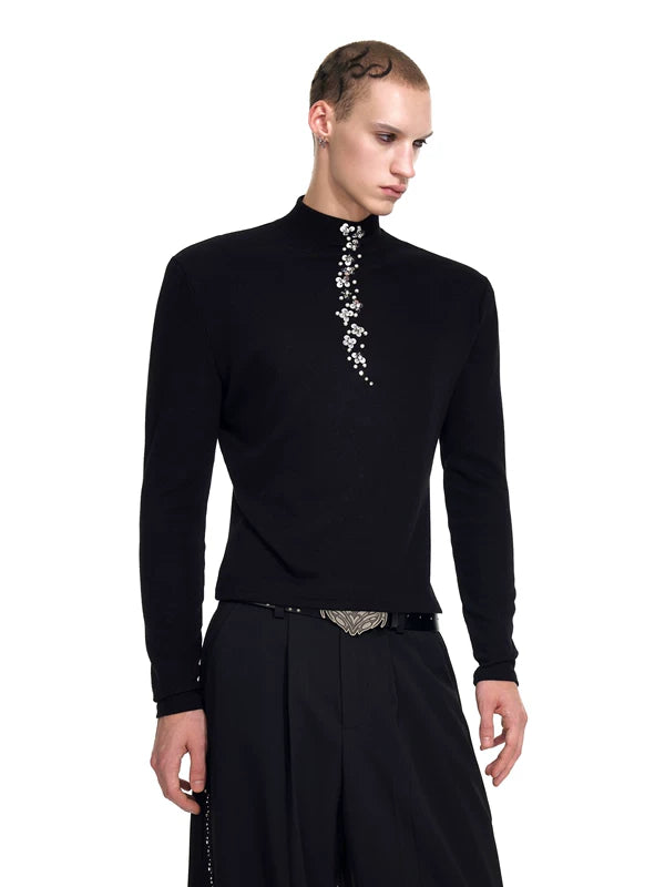 Slim Fit High-Neck Long-Sleeve T-Shirt 3