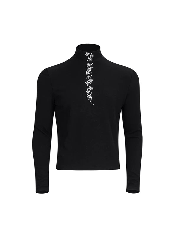 Slim Fit High-Neck Long-Sleeve T-Shirt 5