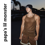 6084569645162,6084569645163,6084569645164,6084569645165, Slim Fit Hollowed-Out Striped Tank Top