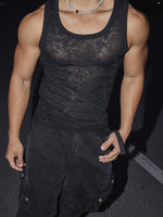 Slim Fit Lace Muscle Tank Top 3