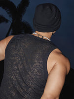 Slim Fit Lace Muscle Tank Top 4