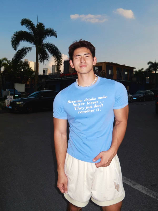 Slim Fit Letter Graphic T-Shirt 3