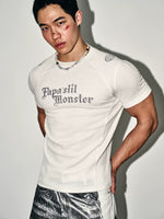 Slim Fit Letter Print T-Shirt 1