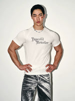 Slim Fit Letter Print T-Shirt 4