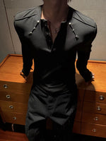 Slim Fit Long Sleeve Henley Shirt 1