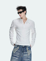 Slim Fit Long Sleeve Henley Shirt 4