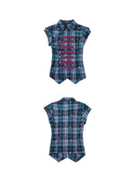Slim Fit Napoleon Plaid Shirt 5