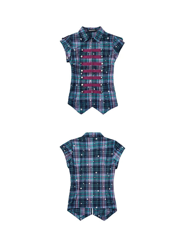 Slim Fit Napoleon Plaid Shirt 5