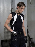 Slim Fit Patchwork Zipper Vest 3