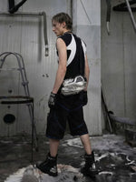 Slim Fit Patchwork Zipper Vest 5